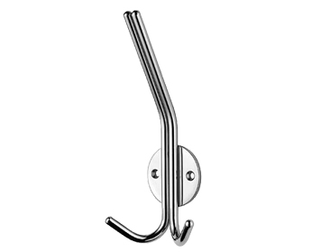 Eurospec Hat And Double Coat Hook, Polished Or Satin Stainless Steel - HCH1014